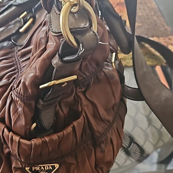 PRADA Tessuto Nappa Gaufre Messenger Bag - Picture 10 of 10